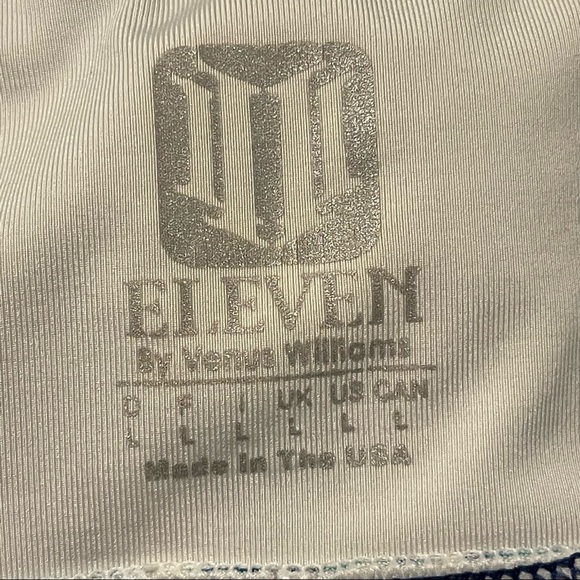 Eleven by Venus Williams Tennis Skort Skirt  Ruffled Hem Floral Blue Active Sz L - Picture 5 of 5